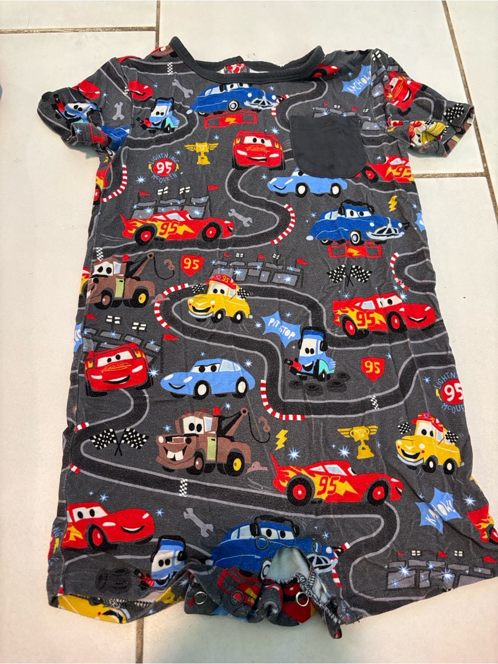 Little Sleepies Cars Romper